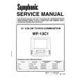 SYMPHONIC WF-13C1 Manual de Servicio