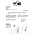 YAMAHA VP-500 Owners Manual