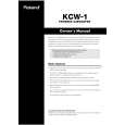 ROLAND KCW-1 Instrukcja Obsługi