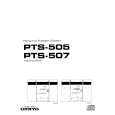 ONKYO PTS505 Instrukcja Obsługi