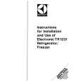 ELECTROLUX TR1231 Owners Manual