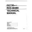 ROTEL RCD965BX Service Manual