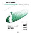 TRICITY BENDIX SIE233B Owners Manual