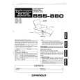 PIONEER BSS-880/KU Owners Manual