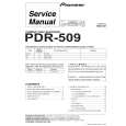 PIONEER PDR-509-G/SDBWL Manual de Servicio