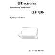 ELECTROLUX EFP636/SK Owners Manual