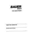 BAUER VTG1000 STUDIO Owners Manual