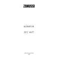 ZANUSSI ZCC6657W Owners Manual