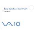 SONY PCG-SRX41P VAIO Owners Manual