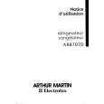 ARTHUR MARTIN ELECTROLUX AR8707D Owners Manual