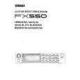 YAMAHA FX550 Owners Manual