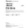 PIONEER CX-3016 Service Manual