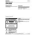 SONY CFS-E50 Owners Manual