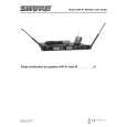 SHURE UHF-R Instrukcja Obsługi
