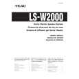 TEAC LS-W2000 Owners Manual
