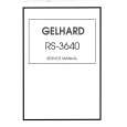 GELHARD RS3640/T Service Manual