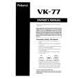 ROLAND VK-77 Owners Manual