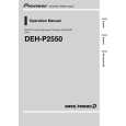 PIONEER DEH-P2550/XQ/NC Instrukcja Obsługi