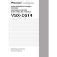PIONEER VSXD514K Owners Manual