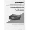 PANASONIC CQDPG605EUC Owners Manual