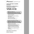 PIONEER VSX516K Instrukcja Obsługi