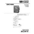 SONY WM-EX312 Instrukcja Serwisowa