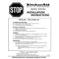 WHIRLPOOL KDS20A Installation Manual
