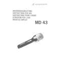 SENNHEISER MD 43 Owners Manual