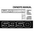 ALPINE 5950 Owners Manual