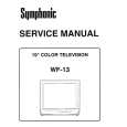 SYMPHONIC WF-13 Manual de Servicio