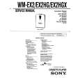 SONY WM-EX2HGX Instrukcja Serwisowa