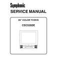 SYMPHONIC CSC520DE Service Manual
