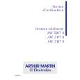 ARTHUR MARTIN ELECTROLUX AW2127S Owners Manual