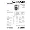 SONY HCDXG500 Instrukcja Serwisowa