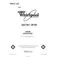 WHIRLPOOL LE5800XPW1 Catálogo de piezas