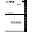 AIWA RM78V Instrukcja Serwisowa