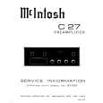 MCINTOSH C27 Service Manual