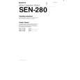 SONY SEN280 Owners Manual