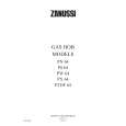 ZANUSSI PS64 Owners Manual