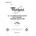 WHIRLPOOL SF3117SRW1 Catálogo de piezas