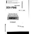 PIONEER DEH-P946 Owners Manual