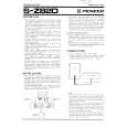 PIONEER SZ82D Owners Manual