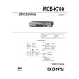 SONY MCE-K700 Instrukcja Serwisowa