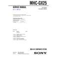 SONY MHCGX25 Service Manual