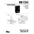 SONY WM-F2041 Manual de Usuario