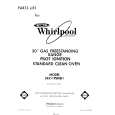 WHIRLPOOL SF311PSRW1 Katalog Części