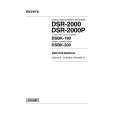 SONY DSR-2000P VOLUME 2 Instrukcja Serwisowa