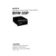 SONY BVW-35P VOLUME 1 Service Manual