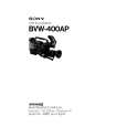 SONY BVW-400AP VOLUME 1 Instrukcja Serwisowa