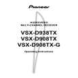 PIONEER VSX-D938TX/HL Owners Manual